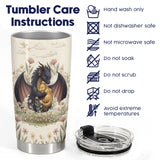 Dragon Floral tumbler view 8