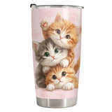 Cute Cat tumbler view 2