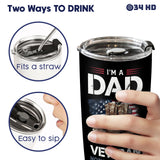 Veteran Dad tumbler view 9