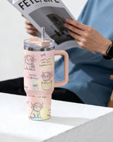 Highland Cow Coquette Bow tumbler view 7