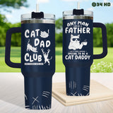 Cat Dad Club tumbler view 5
