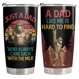 Funny Bigfoot Dad 20oz tumbler