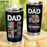 Veteran Dad tumbler view 6