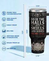 Viking Christmas tumbler view 2