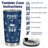 Funny Golf Dad tumbler view 8