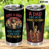 Funny Bigfoot Dad tumbler view 5