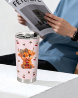 Highland Cow tumbler view 7