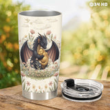Dragon Floral tumbler view 7
