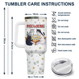 Mahjong Cat tumbler view 9