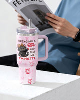Cute Black Cat Soda Lover tumbler view 7