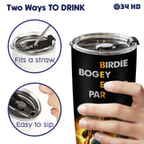 Funny Golf And Beer tumbler view 9