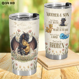 Dragon Floral tumbler view 6