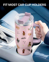 Crazy Chicken Lady tumbler view 5
