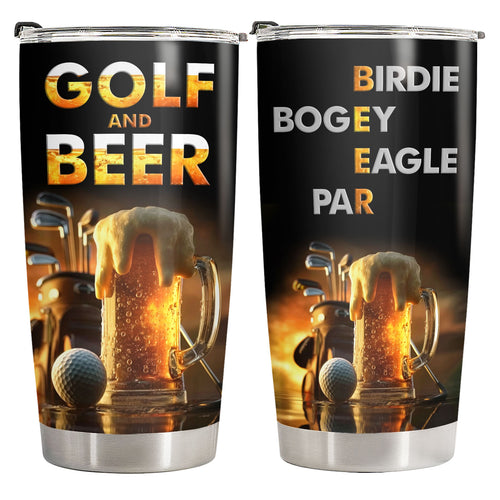 Funny Golf And Beer 20oz tumbler