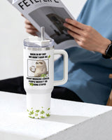 Funny Sloth tumbler view 7