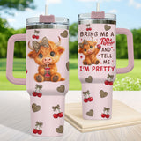 Highland Cow tumbler view 5