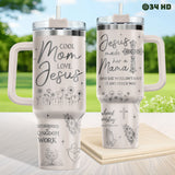 Cool Mom Love Jesus tumbler view 5