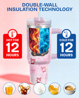 Cute Black Cat Soda Lover tumbler view 4