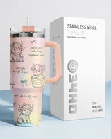 Highland Cow Coquette Bow tumbler view 8