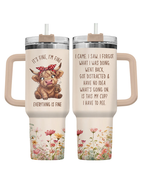 Highland Cow 40oz tumbler