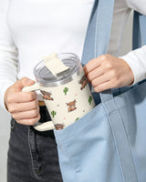 Cute Highland Cow tumbler view 6