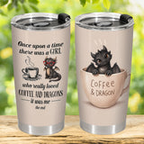 Cute Dragon Coffee tumbler view 5