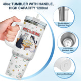 Mahjong Cat tumbler view 8