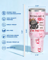 Cute Black Cat Soda Lover tumbler view 2
