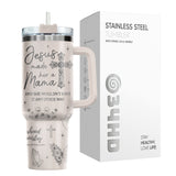 Cool Mom Love Jesus tumbler view 4
