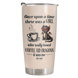 Cute Dragon Coffee tumbler view 2