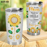 Sunflower Sunshine tumbler view 6