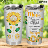 Sunflower Sunshine tumbler view 5