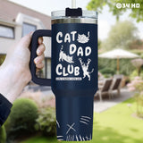 Cat Dad Club tumbler view 6