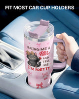 Cute Black Cat Soda Lover tumbler view 5