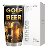 Funny Golf And Beer tumbler view 4