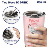 Funny Chicken tumbler view 9