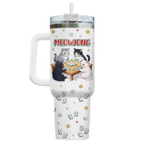 Mahjong Cat tumbler view 2