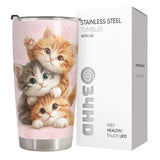 Cute Cat tumbler view 4