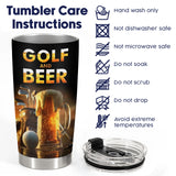 Funny Golf And Beer tumbler view 8