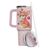 Chihuahua Mom tumbler view 3