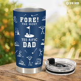 Funny Golf Dad tumbler view 7