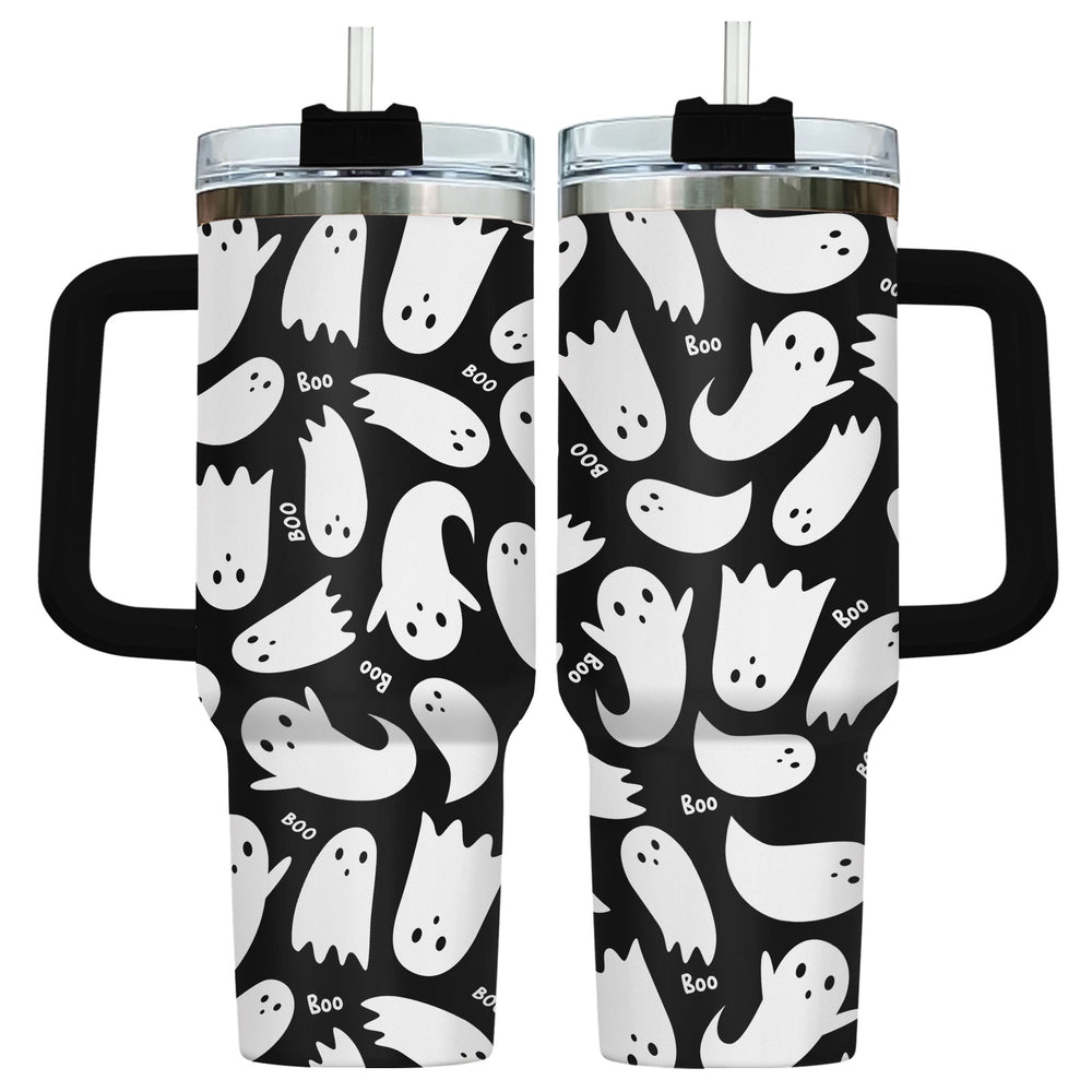 Ghost 40oz Tumbler with Handle & Straw