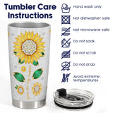 Sunflower Sunshine tumbler view 8