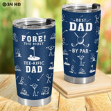 Funny Golf Dad tumbler view 6