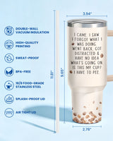 Sloth tumbler view 2