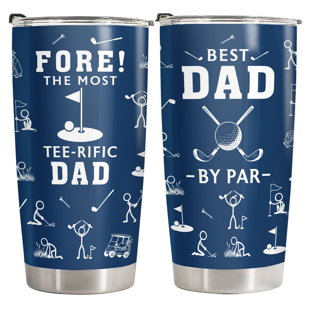 Funny Golf Dad 20oz Tumbler with Lid