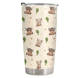 Highland Cow tumbler view 2