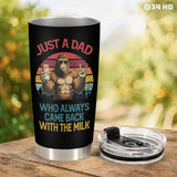 Funny Bigfoot Dad tumbler view 7