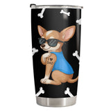 Chihuahua Dad tumbler view 2