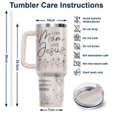 Cool Mom Love Jesus tumbler view 9